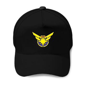 Discover Captain Marvel Colorful Baseball Caps