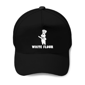 Discover White Flour Funny Baseball Caps