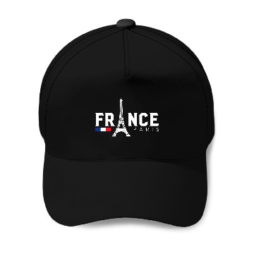 Discover Paris Eifel Tower French Flag Baseball Caps