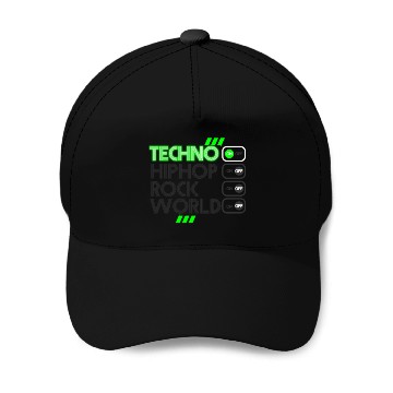 Discover Techno ON Baseball Caps