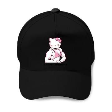 Discover Hello Kitty Buff Bodybuilder Workout Gym Baseball Caps