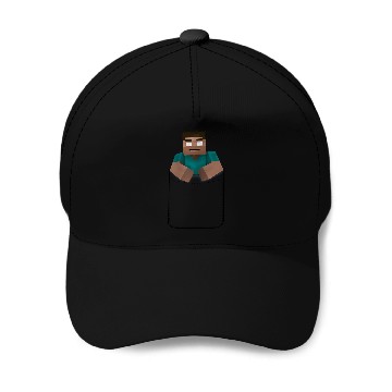 Discover Minecraft Pocket Herobrine Baseball Caps