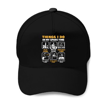 Discover Chess Player Things I Do In My Spare Time Baseball Caps