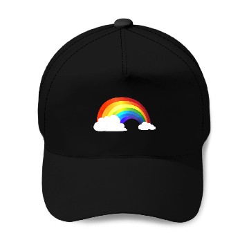 Discover Rainbow Baseball Caps - Shiny Rainbow in the Clouds