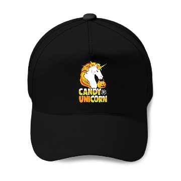 Discover Unicorns candy corn horn pumpkin Baseball Caps