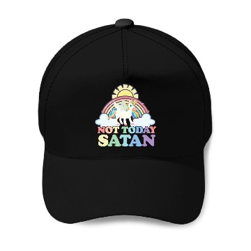 Discover Unicorns Not Today Satan Rainbow Baseball Caps