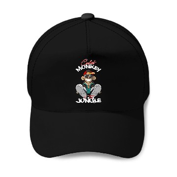 Discover Monkey Lover Coolest Monkey In The Jungle 2 Baseball Caps