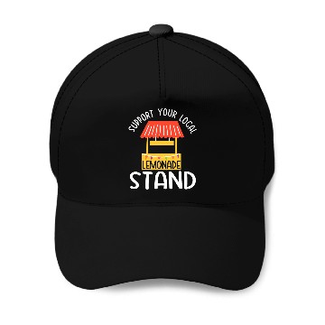 Discover Funny Support Lemonade Stand Summer Lemon Drink Baseball Caps