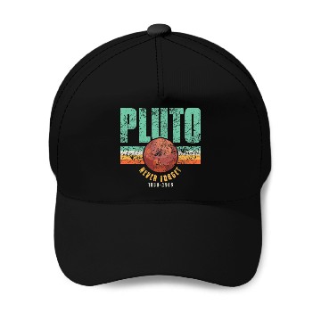 Discover Astronauts Pluto Never Forget Science Space Retro 3 Baseball Caps