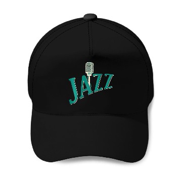 Discover Backprint Jazz Microphone Baseball Caps