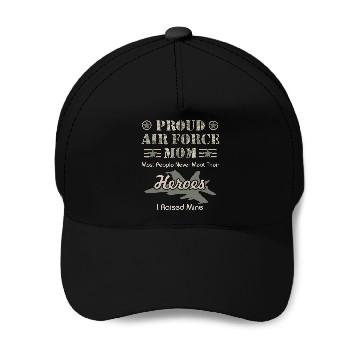 Discover Proud Air Force Mom Baseball Caps