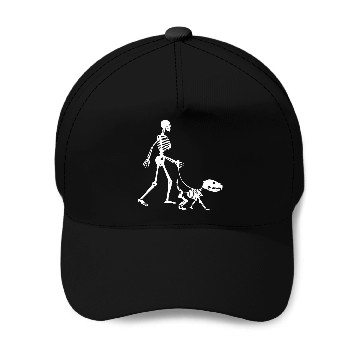 Discover Skeleton Dog Baseball Caps