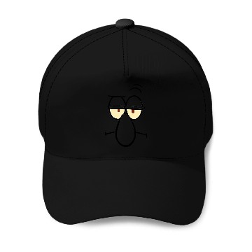 Discover SpongeBob SquarePants Squidward Face Baseball Caps