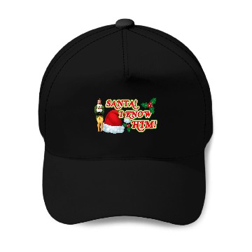 Discover Santa! I Know Him! Baseball Caps
