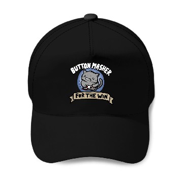 Discover Button Masher Baseball Caps