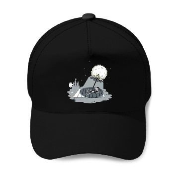 Discover Moonbathing Baseball Caps