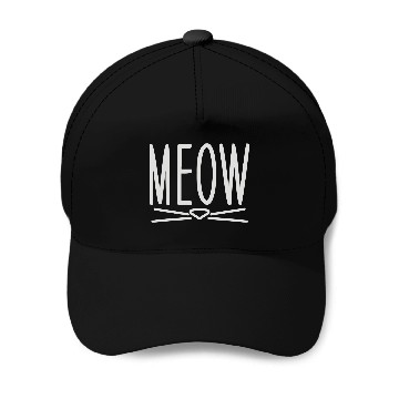 Discover Meow Cute Cat Face Baseball Caps