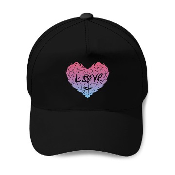Discover Love (4) Baseball Caps
