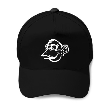 Discover Goofy Monkey Portrait Baseball Caps
