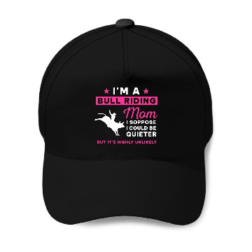 Discover Bull Riding Mom Baseball Caps