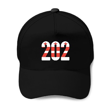 Discover 202 Area Code - Washington DC Flag | Active Baseball Caps