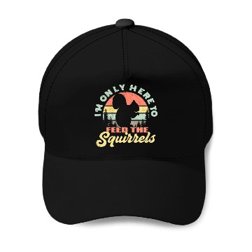 Discover Feeding Squirrels Baseball Caps