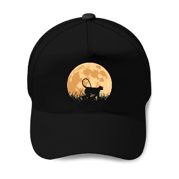 Discover Ape before Moon Baseball Caps