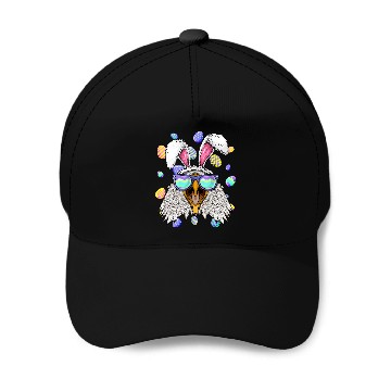 Discover Bald Eagle Easter Bunny Ears Funny Easter Eggs Hunting Baseball Tees Baseball Caps