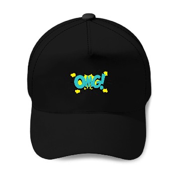 Discover Comic Book Effect OMG Baseball Tees Baseball Caps