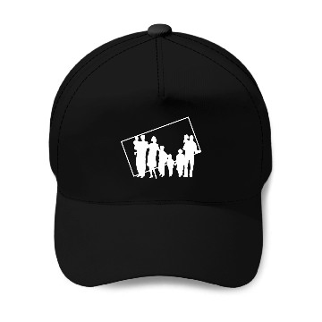 Discover Family Patchwork Brother Sister Silhouette Frame Baseball Tees Baseball Caps