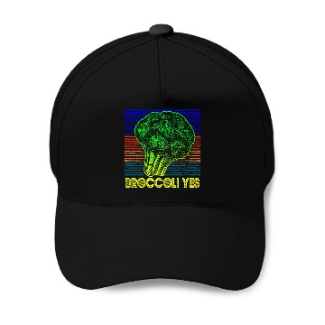 Discover Broccoli Yes Funny Vegetable Gardener 3 Baseball Tees Baseball Caps