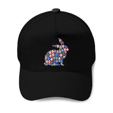 Discover Rabbits Cute Easter Egg Bunny Colorful Rabbit Easter Baseball Tees Baseball Caps