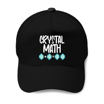 Discover Crystal Math Mathematics Mathematician Baseball Tees Baseball Caps