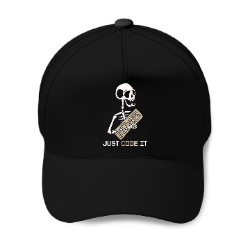 Discover Skeletons Skulls Programmer Software Developer Coder Code It Skull Zip Baseball Caps