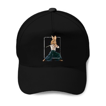Discover FANCY ART RABBIT NINJA FIGHTER Baseball Tees Baseball Caps