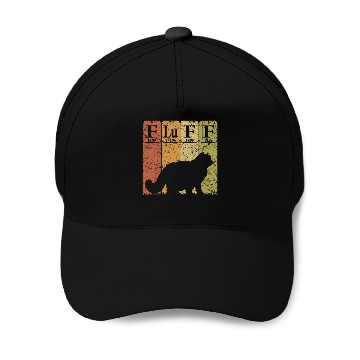 Discover Fluff Cat Periodic Table Elements Cat Lover Cat Scientist 4 Baseball Caps