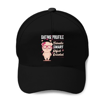 Discover Pig Lover Womens OOP Dating Object Oriented Pig Programming Software Engineer Baseball Caps