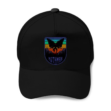 Discover Mothman Cryptid Humanoid Creature Cryptidcore Folklore 78 Baseball Tees Baseball Caps