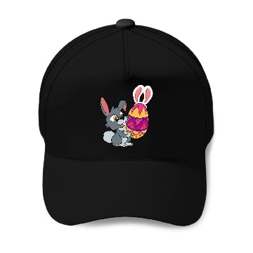Discover Rabbits Happy Easter Cute Easter Egg Rabbit Bunny Lover Easter Baseball Tees Baseball Caps