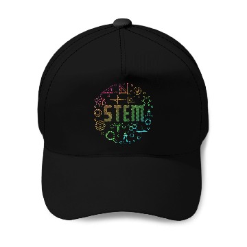 Discover STEM Science Technology Engineering Math Teacher Gift 2 Baseball Tees Baseball Caps