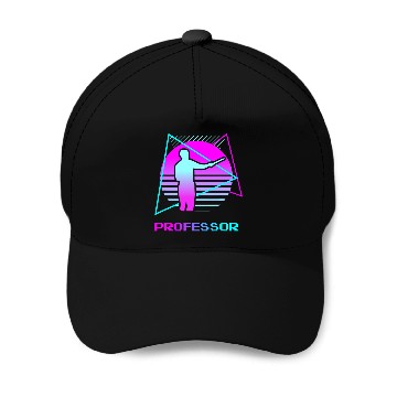 Discover Retro Professor University Teaching Baseball Tees Baseball Caps