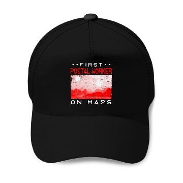 Discover First Postal Worker on Mars Mailman Red Planet 2 Baseball Tees Baseball Caps