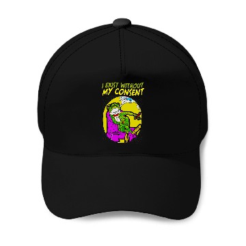 Discover Existential Frog Toad Lovers I Exist Without My Consent Baseball Tees Baseball Caps