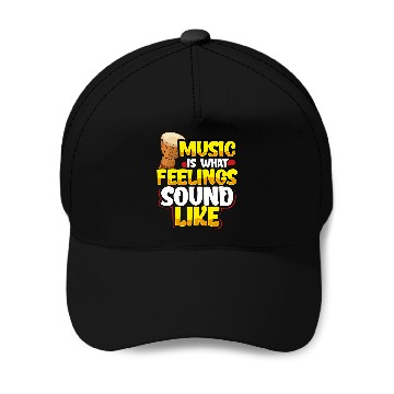 Discover Funny Drummer Bongo Drums Baseball Caps