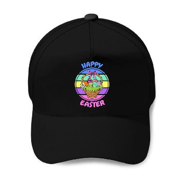 Discover Happy Easter Egg Basket Baseball Caps