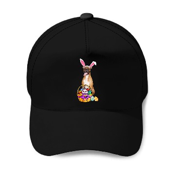 Discover Boxer Pet Easter Egg Funny Boxer Easter Baseball Tees Baseball Caps