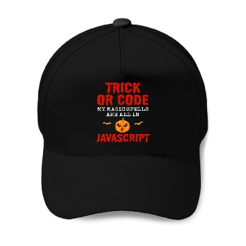 Discover Halloween Programmer Coder Software Web Developer Coding 9 Baseball Caps