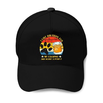 Discover Cavapoo Pet I like bourbon and my cavapoo and maybe 3 people Baseball Tees Baseball Caps