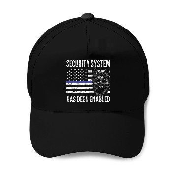 Discover K9 Pet security system has been enabled k9 officer Baseball Caps