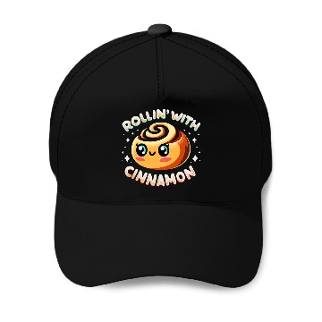 Discover Cinnamon Baker Enthusiast Baking Lover Design Baseball Tees Baseball Caps